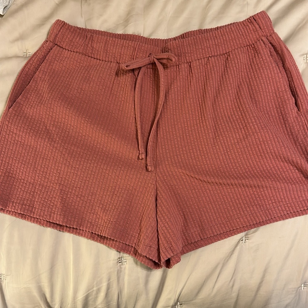 Madewell Seersucker Pull on Drawstring Shorts Medium - Picture 6 of 9